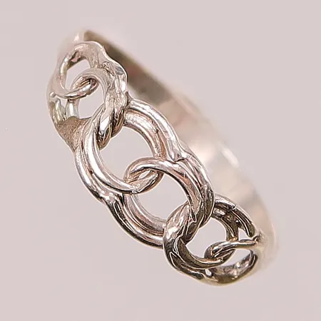 Ring Bismarck, Ø19, bredd:6mm, 925/1000 Silver 1,4g.