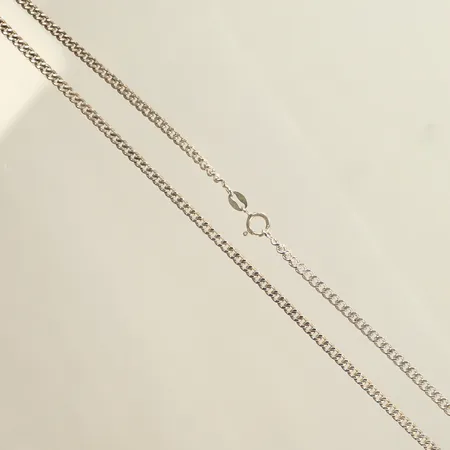 Halskedja Pansar, längd ca 45,5cm, bredd 3mm (missfärgad) 925/1000- Silver, 9,1g 