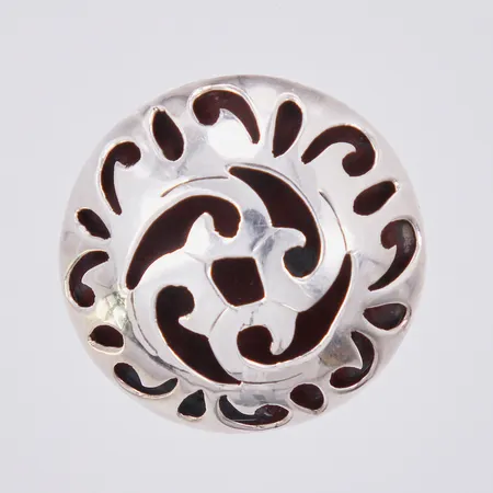 Hänge/brosch, Ø 33mm, Mexico, 925/1000 silver Vikt: 5,3 g