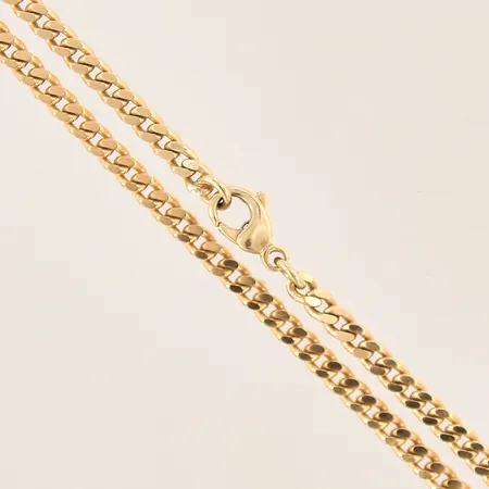 Kedja Pansar, längd 50cm, bredd 3mm, 18K  Vikt: 21 g