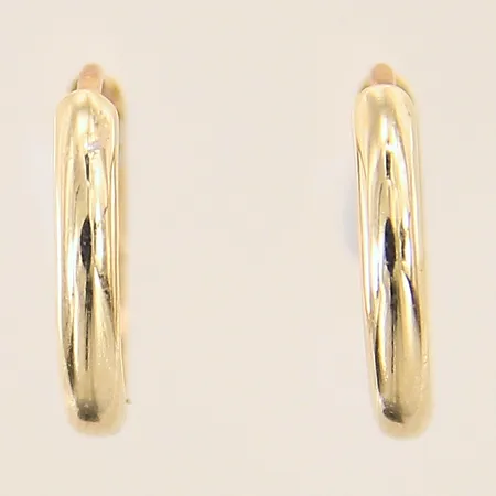 Ett par örhängen, creoler, Ø12mm, 14K Vikt: 0,8 g