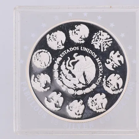 Mynt one oz fine silver, Mexicanos 2006, 999/1000 silver Vikt: 31,1 g