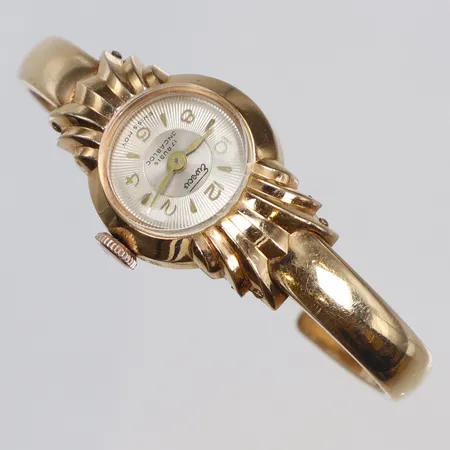 Damur Eweco Ø18mm, manuell uppdragning, ca 1960-tal, guldplätterat stål 