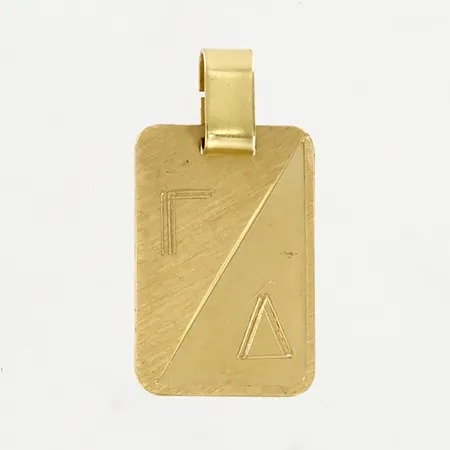 Hänge, 27x13,5mm, 14K Vikt: 2,1 g