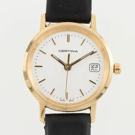 Damur Certina, diameter 23.9 mm, fungerar ej, 18k.