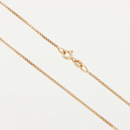 Collier Venezia, längd ca 39 cm, bredd 1 mm, 18k. Vikt: 3,3 g