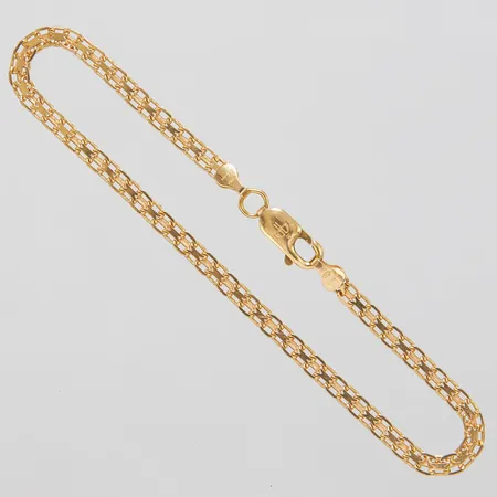 Armband X-länk, längd: 18,7cm, bredd: 3mm, Balestra, 18K Vikt: 4 g