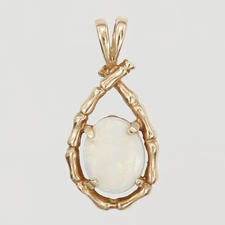 Hänge med opal, 20mm, 14K Vikt: 1,2 g