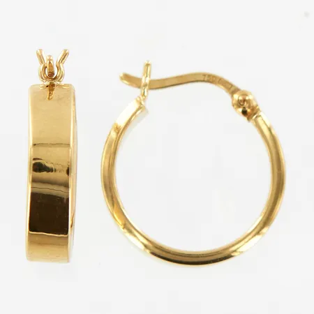 Ett par örhängen, ca 15mm, bredd ca 3mm, 18K Vikt: 1,8 g