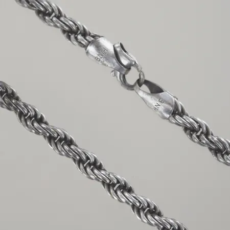 Halskedja cordell, längd 51 cm, bredd 6 mm, defekt lås, Silver 925/1000 Vikt: 49,1 g