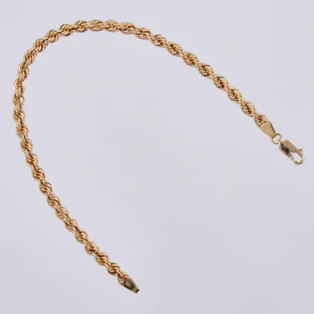 Armband cordell, längd: ca 21cm, bredd. ca 4mm, GHA, 18K Vikt: 5,4 g