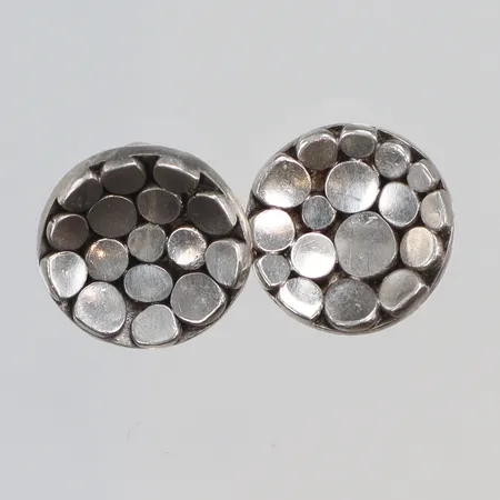 Ett par Örhängen Sven-Erik Högberg, Ø11mm, udda stoppers, Göteborg, silver 925/1000 Vikt: 3,9 g