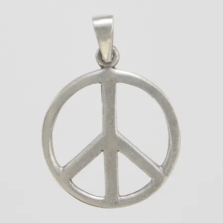 Hänge, fredstecken, 41x28,7mm, silver, 925/1000 Vikt: 6,1 g
