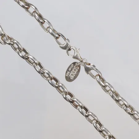 Kedja Ankarmodell 45cm bredd 3-6mm, Scoop, silver 925/1000 Vikt: 27,3 g