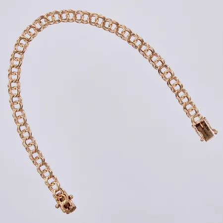 Armband Bismarck, längd: ca 19,5cm, bredd: ca 6mm, RSV, Vibergs Guldvaror Sture Viberg, år 1966, 18K  Vikt: 11,6 g