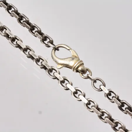 Kedja i silver, 45cm, Ankar, bredd 3,7mm, 925/1000, vikt 23,18g,