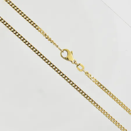 Kedja Pansar, längd 51 cm, bredd 2 mm, 18K. Vikt: 10,4 g