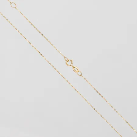 Kedja, Ankar, längd: 37,7+41,7cm, bredd: 0,5mm, 18K Vikt: 0,7 g