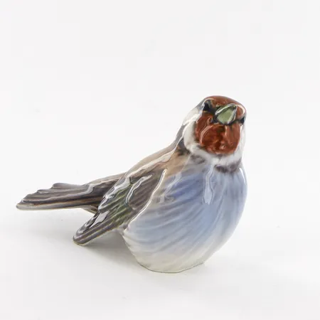 Figurin, fågel, höjd 8cm, Royal Copenhagen