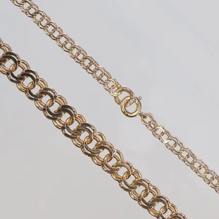 Collier doserad Bismarck 42cm bredd 3-7mm, BSG (Borgings Guldsmide) 18K  Vikt: 14,2 g