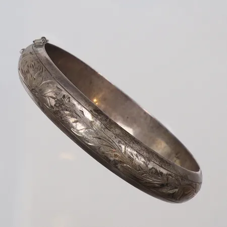 Armring mönstrad öppningsbar Ø62mm bredd 12mm silver, RA, silver 830/1000 Vikt: 22,1 g