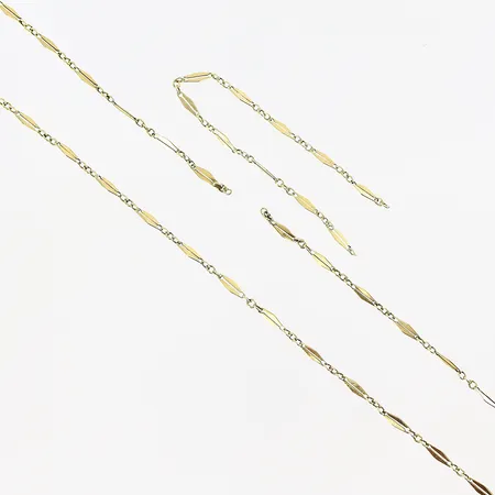 Kedja, defekt länk, 14K Vikt: 1,8 g