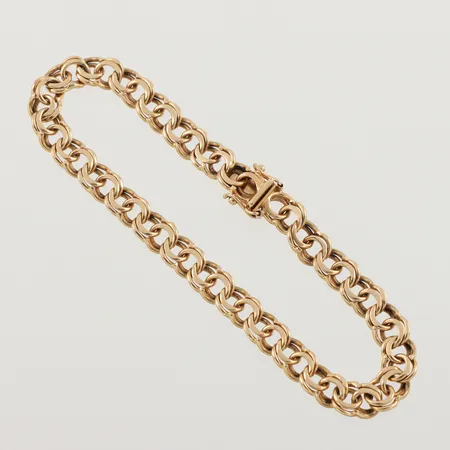 Armband Bismarck, längd ca 18.5 cm, bredd 5.9 mm, 18k. Vikt: 13,7 g