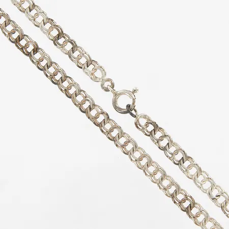 Kedja Bismarck, 42,5cm, bredd 6mm, silver 925/1000 Vikt: 16,3 g