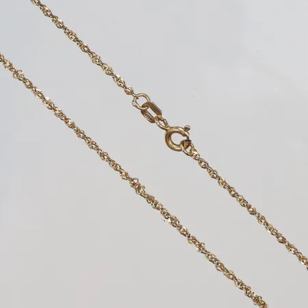 Halskedja, längd 41cm, defekta länkdelar, 14K Vikt: 1,7 g
