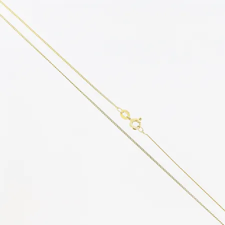 Kedja Pansar, 47cm bredd 1mm, 18K Vikt: 1,8 g
