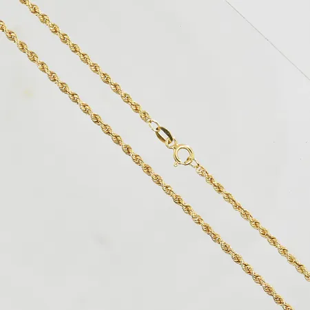 Kedja Cordell, längd 42 cm, bredd 2 mm, 18K. Vikt: 2,2 g