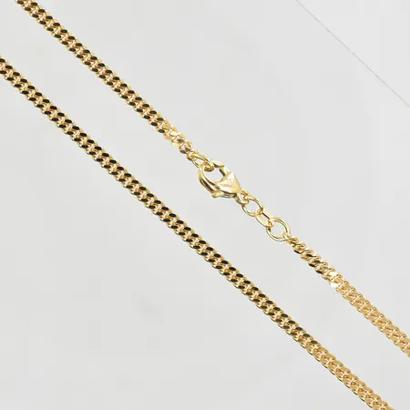 Kedja Pansar, längd 59½ cm, bredd 3 mm, 18K. Vikt: 18,9 g