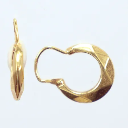 Ett par örhängen Creoler, Ø13mm, 18K Vikt: 1,2 g