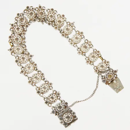 Armband, 19,5cm, bredd: 13,8mm, säkerhetskedja, silver 830/1000 Vikt: 11,7 g