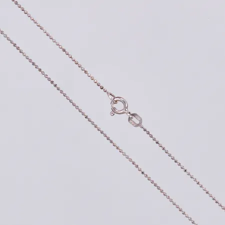 Kedja längd ca 39cm, bredd ca 1mm, 925/1000 silver Vikt: 1,3 g