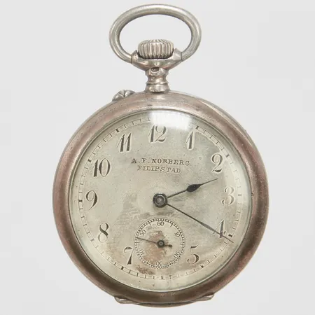 Mormorsur, A.F Norberg, silver, manuell, 35mm, boettnr: 54624 21, skadad urtavla, bruttovikt: 35,4g