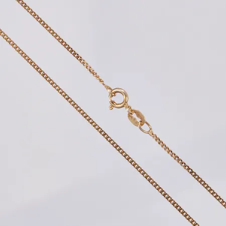 Kedja pansar, längd: ca 33cm, bredd: ca 1mm, 925/1000, förgyllt silver Vikt: 1,7 g