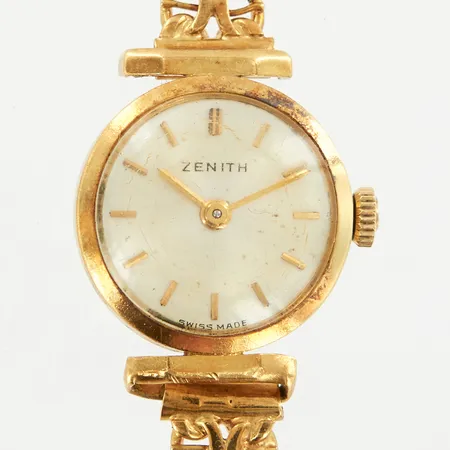 Damur Zenith 18K, manuell, Ø17mm, länk i guld 18K, bruttovikt 17,0 gram