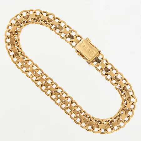 Armband X-länk, 19,5 cm, bredd 8,5mm, 18K Vikt: 18,2 g