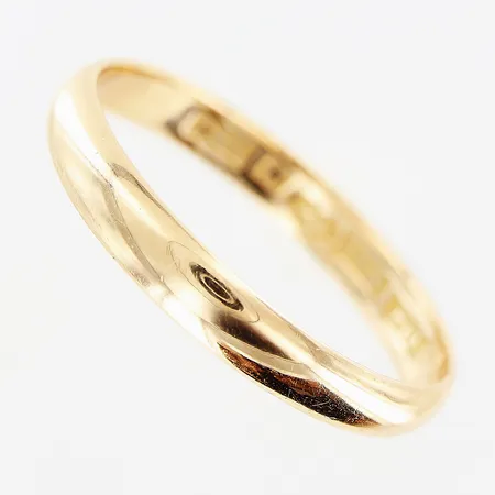 Ring, slät, stl 20½, bredd 3mm, 18K Vikt: 3 g