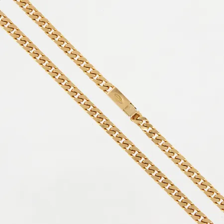 Kedja Pansar manglad, 45cm, bredd: 4mm, Balestra, 18K,  Vikt: 31,1 g