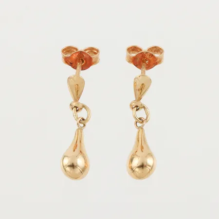 Örhängen paret, höjd ca 23 mm, 18k. Vikt: 1,5 g
