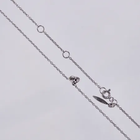Collier Drakenberg , längd ca 40-45cm, bredd ca 1-5mm, 925/1000 silver Vikt: 2 g