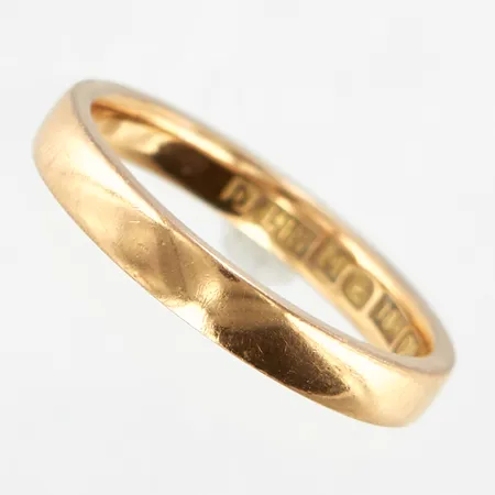 Ring, stl 17, bredd ca 3mm, 18K Vikt: 3,4 g