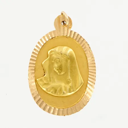 Hänge, 26x16mm, 14K Vikt: 1,3 g