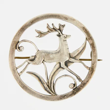 Brosch Ø43mm, CKH, silver 830/1000 Vikt: 11,3 g
