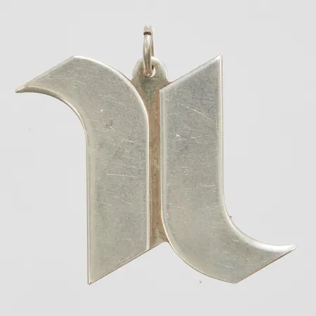Hänge, 32mm, Sporrong, silver  Vikt: 9,9 g