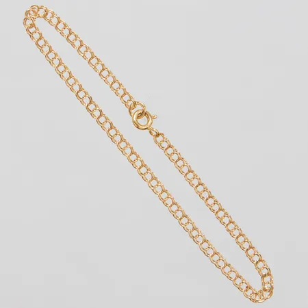 Armband, Bismarck, längd: 18,4cm, bredd: 2,9mm, GHA, 18K Vikt: 2,2 g