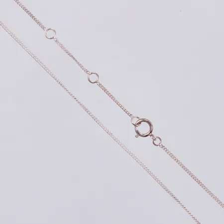 Kedja Pansar, längd ca 42-44-46cm, bredd ca 1mm, 925/1000 silver Vikt: 1,7 g