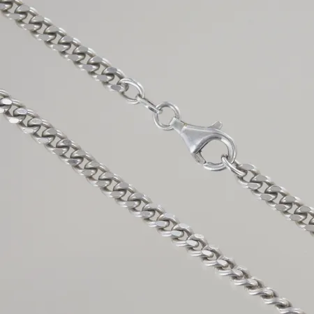 Halskedja pansar längd 45 cm, bredd 4 mm, silver 925/1000 Vikt: 20,8 g